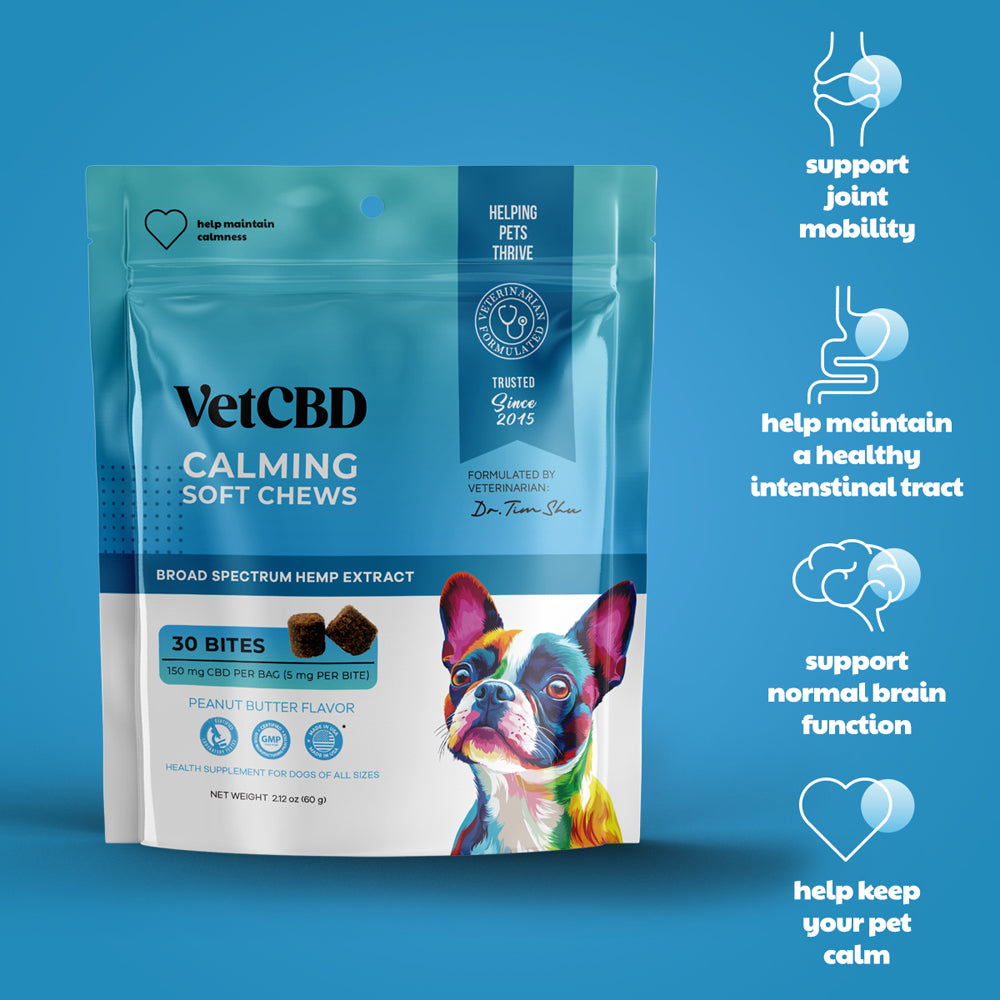 Supports Joint Mobility. Helps maintain a healthy intestinal tract. supports normal brain function. help keep your pet calm.
