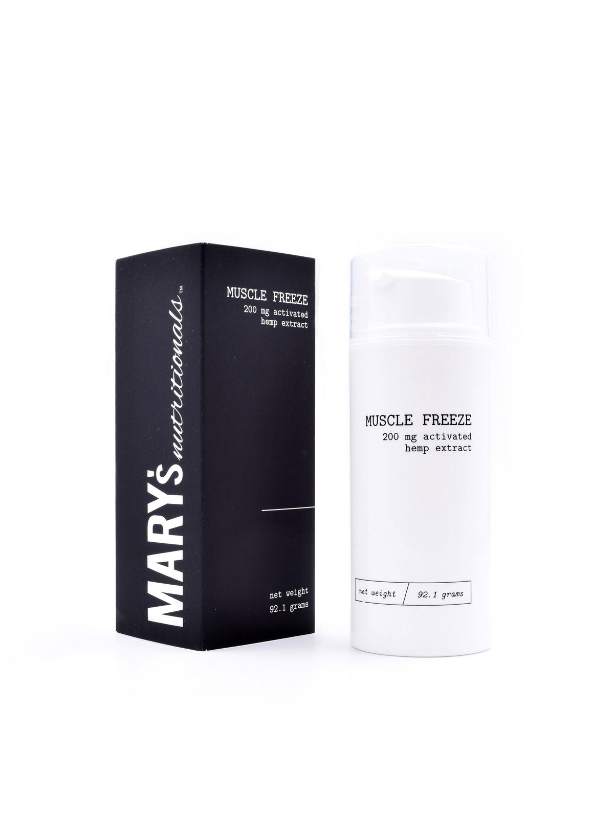 Mary's Nutritionals 200 mg Muscle freeze box + container