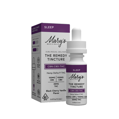 Mary's Medicinals The Remedy Tincture packaging on a white background