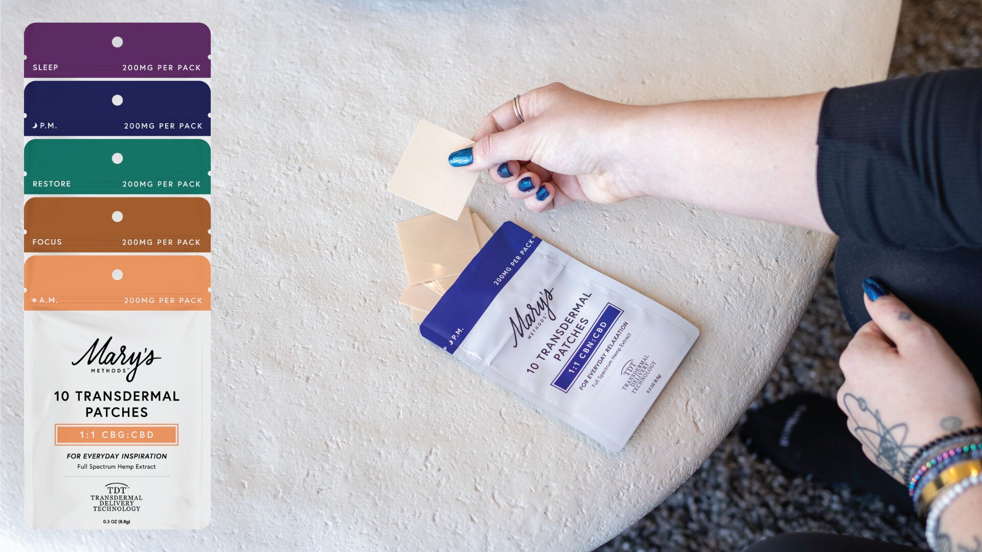 CBD Patches & Topicals for Natural Relief | Mary’s Nutritionals – Mary ...