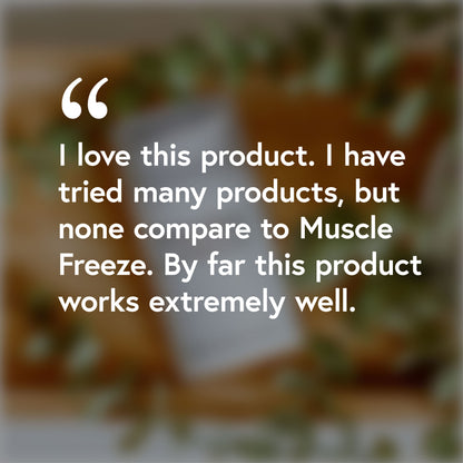 I love this product. I have tried many products, but none compared to Muscle Freeze. By far this product looks extremely well.