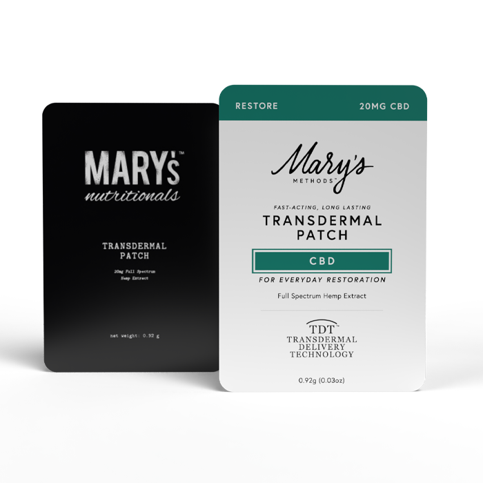 CBD Transdermal Patch for Everyday Restoration – Mary's Nutritionals